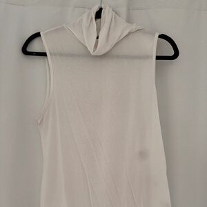 Theory white turtleneck tank top